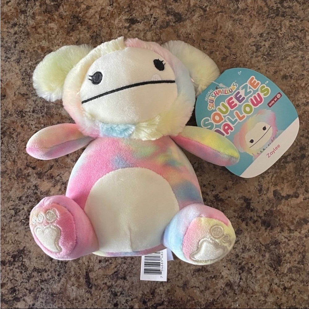 New! Squishmallows Zaylee the Bigfoot 7" Stuffed Plush Squeezemallow